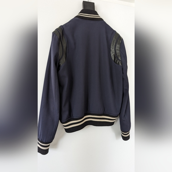 SAINT LAURENT Teddy Jacket in Navy Gabardine Wool (Size 46) - Picture 7 of 9